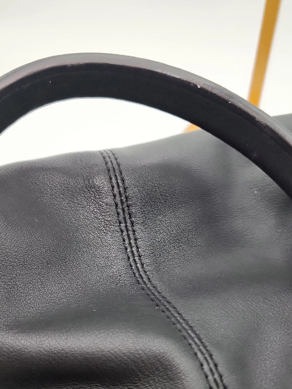 Kate Spade Black Leather Satchel with Gold Hardware